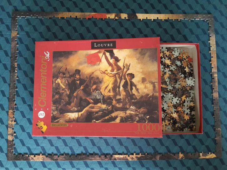 Puzzel, Delacroix, 1000 stukken, compleet en als nieuw, Hobby en Vrije tijd, Denksport en Puzzels, Zo goed als nieuw, Legpuzzel