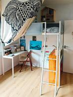 IKEA VITVAL hoogslaper met bureautje (exclusief matras), Ophalen, Hoogslaper