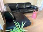 Canapé en cuir noir. Très bel état., Enlèvement, Comme neuf