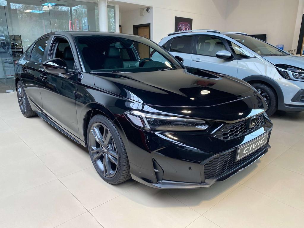 Honda Civic e:HEV 2.0 Hybrid Sport -€3250 Salonconditie!, Auto's, Honda, Automaat, 4 cilinders, Zwart, 184 pk