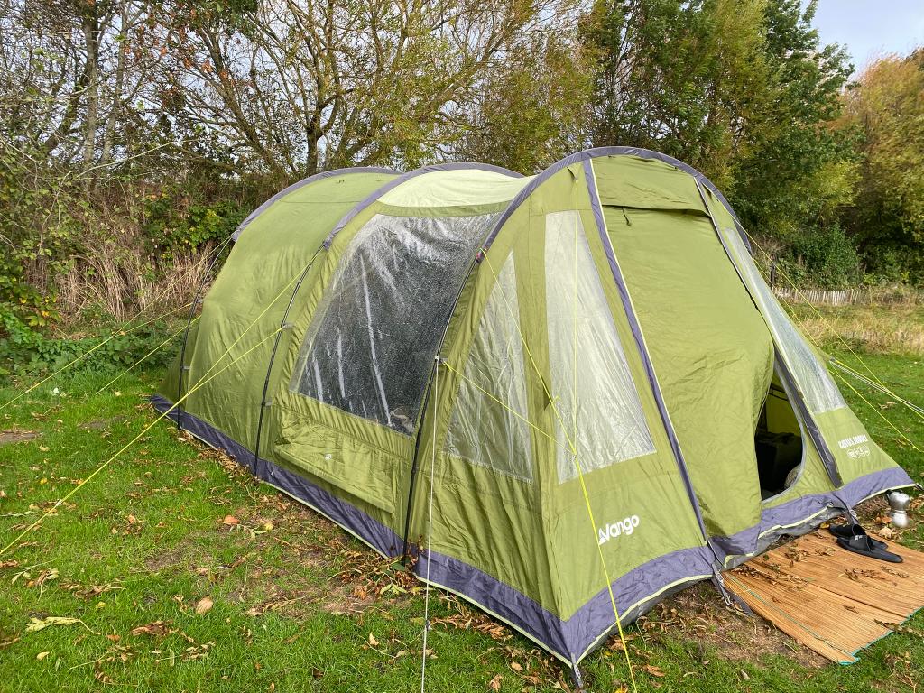 Kampeertent Vango voor 5 personen (Icarus 500 DLX), Caravans en Kamperen, Tenten, Ophalen, Zo goed als nieuw, Tot en met 5