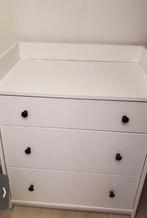 Commode IKEA HAUGA – 3 tiroirs – Blanc, Maison & Meubles, Armoires | Commodes, Enlèvement