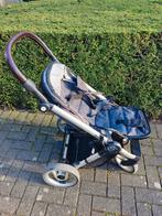 mutsy evo kinderwagen/buggy (jeansuitvoering) met buggyboard, Utilisé, Poussette, Mutsy, Tige de poussée réglable