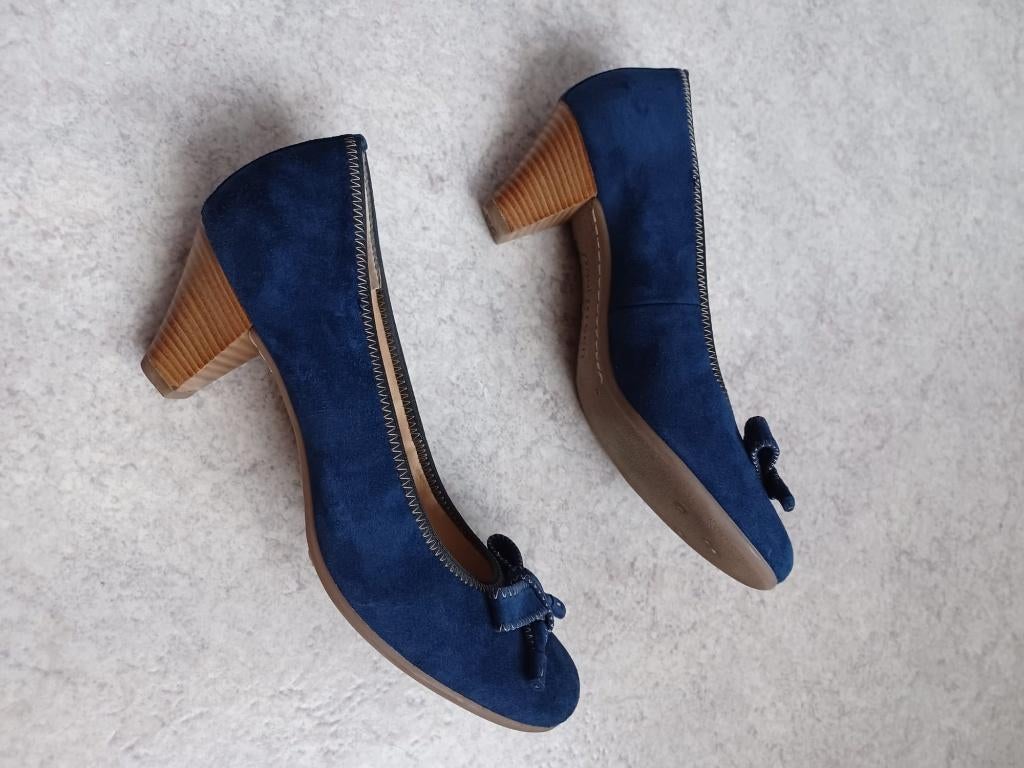 Damesschoenen, Ophalen, Blauw, Zo goed als nieuw, Schoenen met hoge hakken