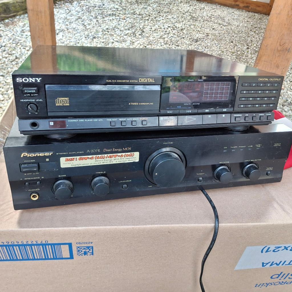 Cd speler en amplifier, Ophalen, Gebruikt, Sony