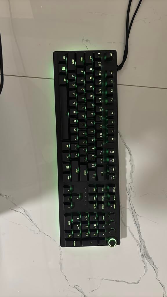 Razer Huntsman v2 Analog optical switch, Computers en Software, Toetsenborden, Zo goed als nieuw, Qwerty, Bedraad, Gaming toetsenbord
