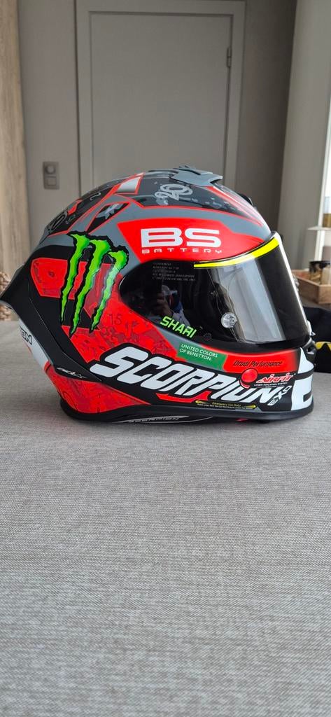 Scorpion exo R1 motohelm fabio quartararo replica, Ophalen of Verzenden