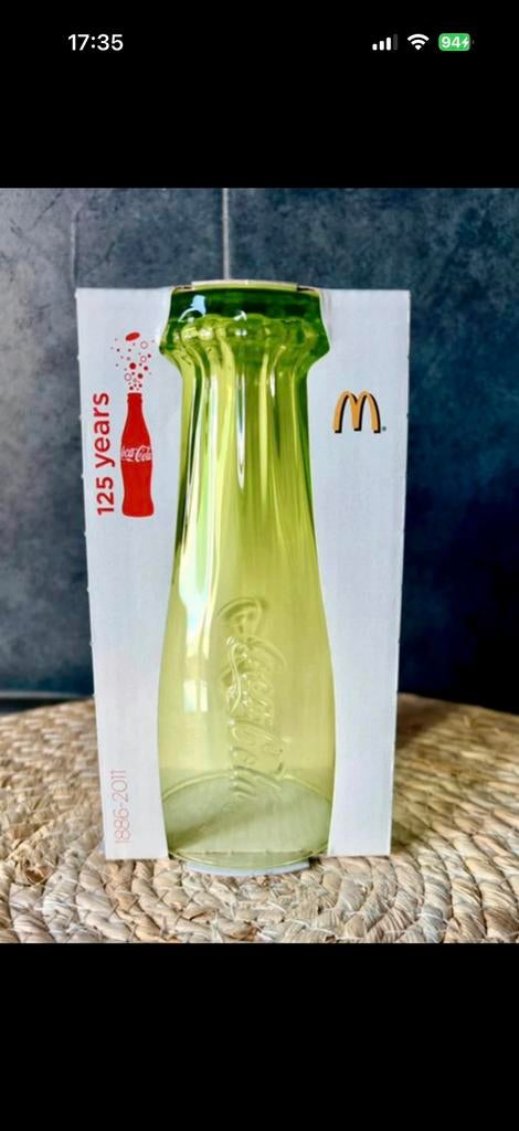 Coca-Cola McDonald's 2011 - Édition 125 ans - Vert Lime, Collections, Verres & Petits Verres, Neuf, Verre à soda, Enlèvement
