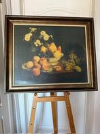 Stilleven met zware houten kader, Antiek en Kunst, Ophalen