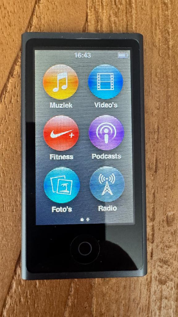iPod Nano 7th, Ophalen, Met radio, Zwart, Zo goed als nieuw