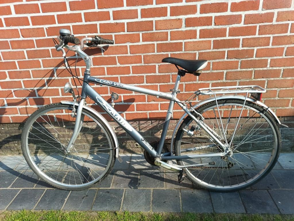 Herenfiets Cabo Verde 28 inch, Gebruikt, Velgrem, Versnellingen, 49 tot 53 cm