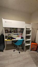 Hoogslaper met ingebouwd bureau en kast., Ophalen, Hoogslaper