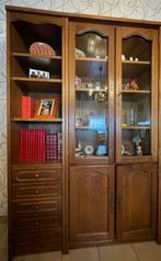 Vitrine - bibliothèque chêne clair, 25 à 50 cm, Avec tablette(s), Comme neuf, Contemporain