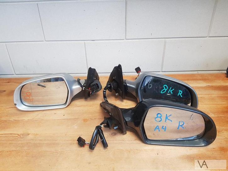 Audi A4 8k 2008 - 2013 spiegel links rechts standaard €40, Autos : Pièces & Accessoires, Rétroviseurs, Audi, Utilisé, Enlèvement ou Envoi