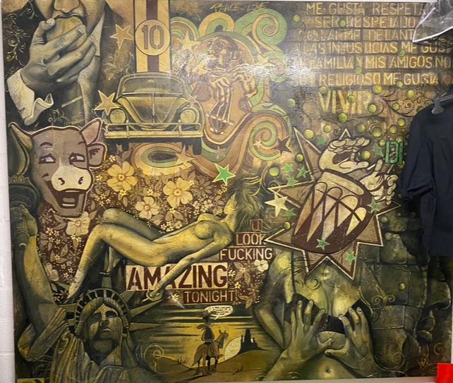 Peinture “Life is beautiful” Peter TerrinArt, Enlèvement, Utilisé