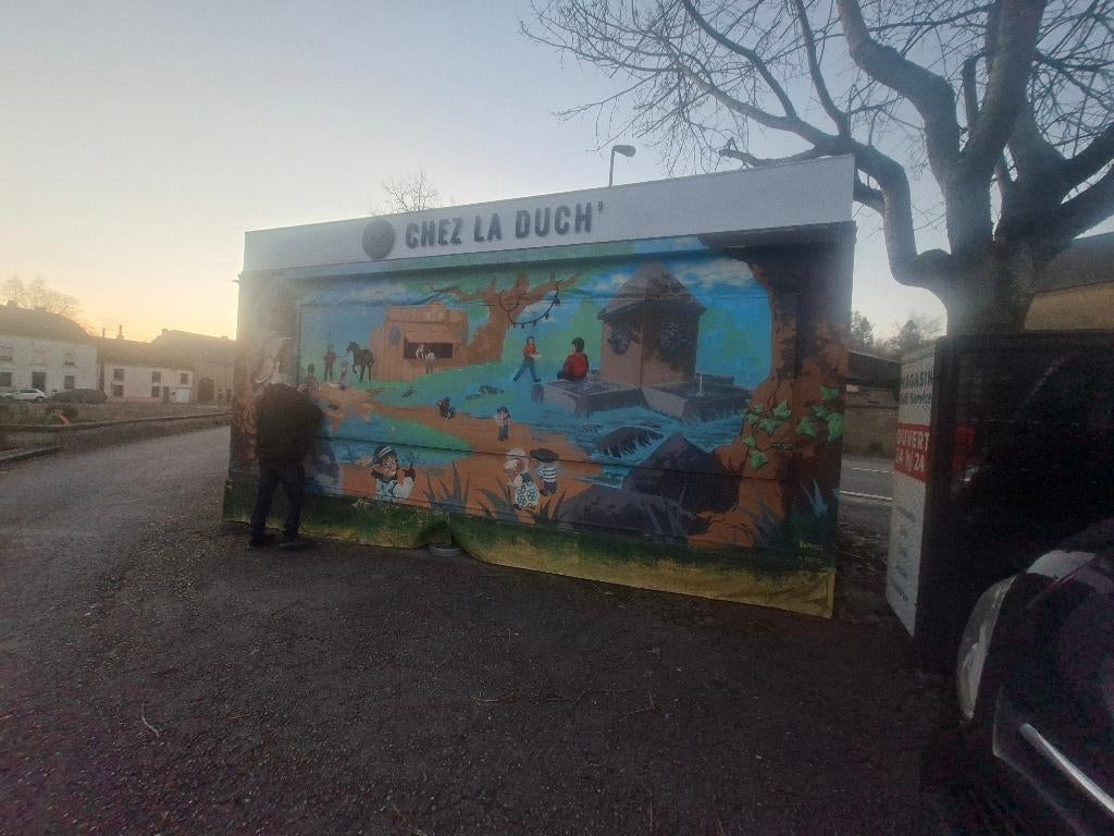 Conteneur caisse friterie, Enlèvement, Snacks