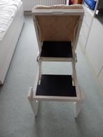 praktische, houten zitkruk met 2 trapjes, Ophalen, In hoogte verstelbaar, Zo goed als nieuw, Hout