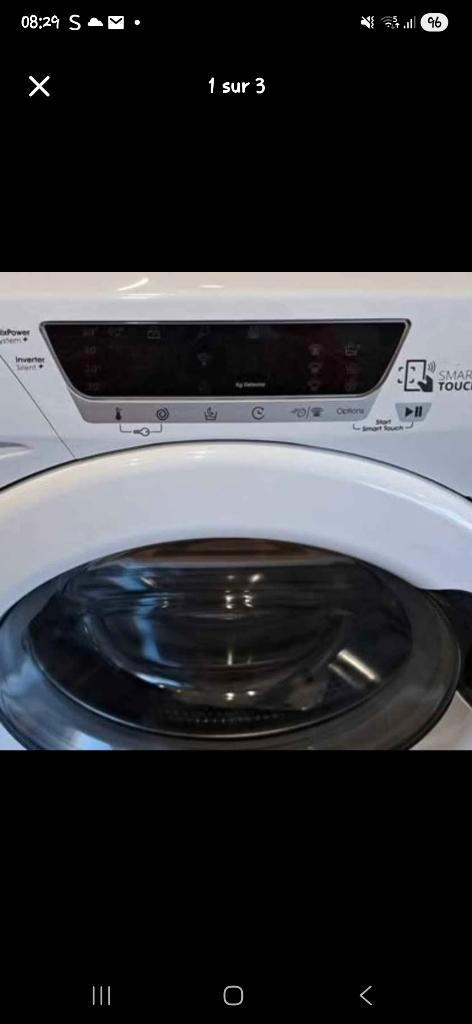 Machine à laver : Candy Ultra 29- 10 kg, Electroménager, Lave-linge, Comme neuf, Chargeur frontal, 8 à 10 kg, Classe énergétique A ou plus économe