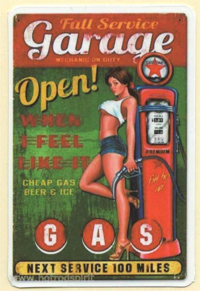 Garage Pin Up Girl sticker #125, Verzamelen, Stickers, Nieuw, Verzenden