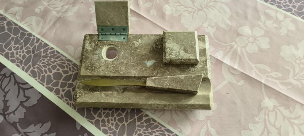 Antieke marmeren inkstel uit Art Deco-tijdperk, Antiquités & Art, Enlèvement ou Envoi