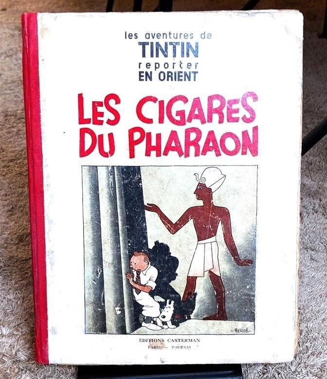 Tintin - Les cigares du pharaon (P6 noir) - N&B - EO - 1934, Livres, BD, Utilisé, Une BD, Envoi