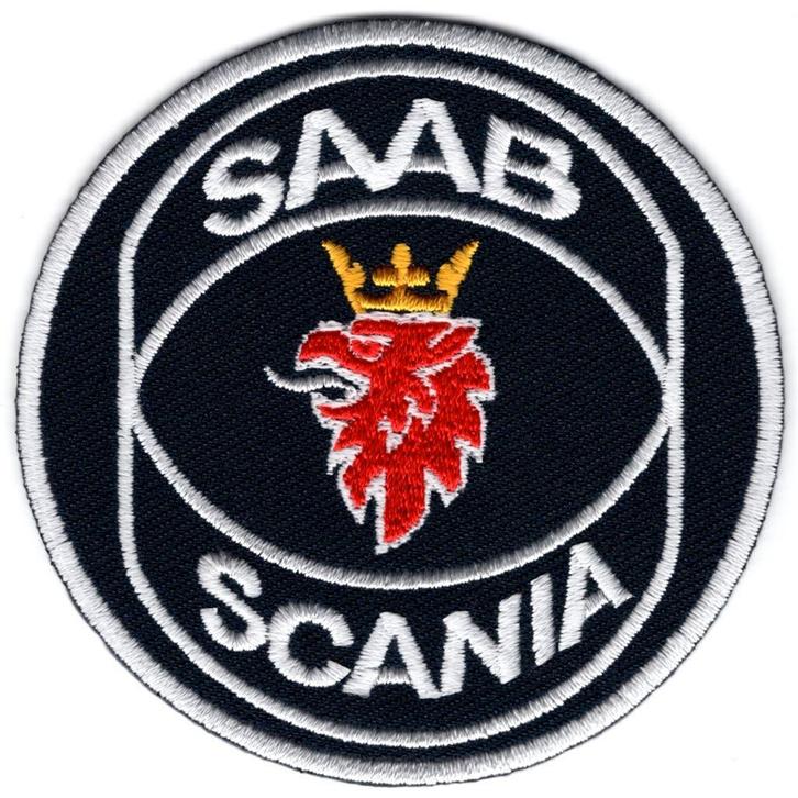 Saab Scania stoffen opstrijk patch embleem #3, Verzamelen, Automerken, Motoren en Formule 1, Nieuw, Verzenden