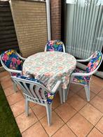 Tuinset met 6 stoelen in goede staat!, Tuin en Terras, Ophalen, Gebruikt, Kunststof, Tuinset