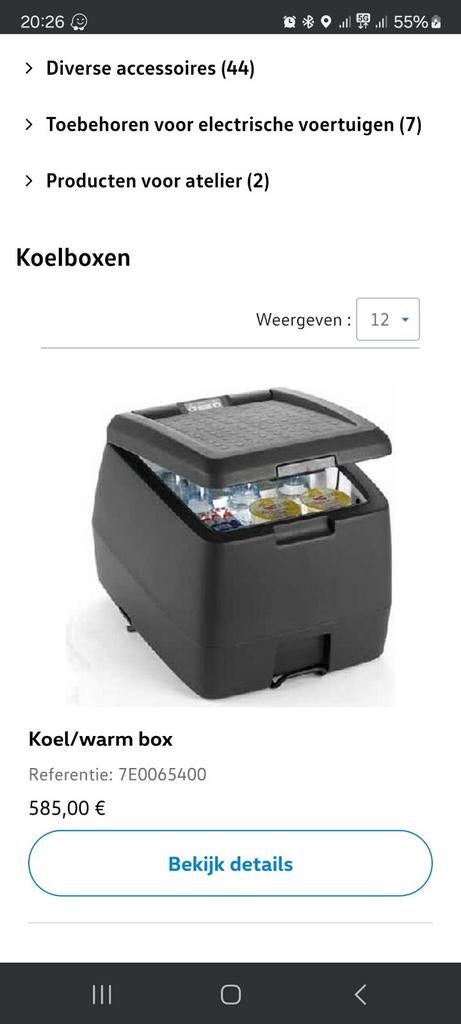 Orig VW koelbox Waeco California Multivan, Ophalen, Koelbox