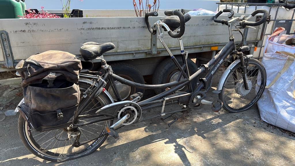 Tandemfiets (elektrisch) – spotprijs – moet snel weg, Fietsen en Brommers, Ophalen, Zo goed als nieuw