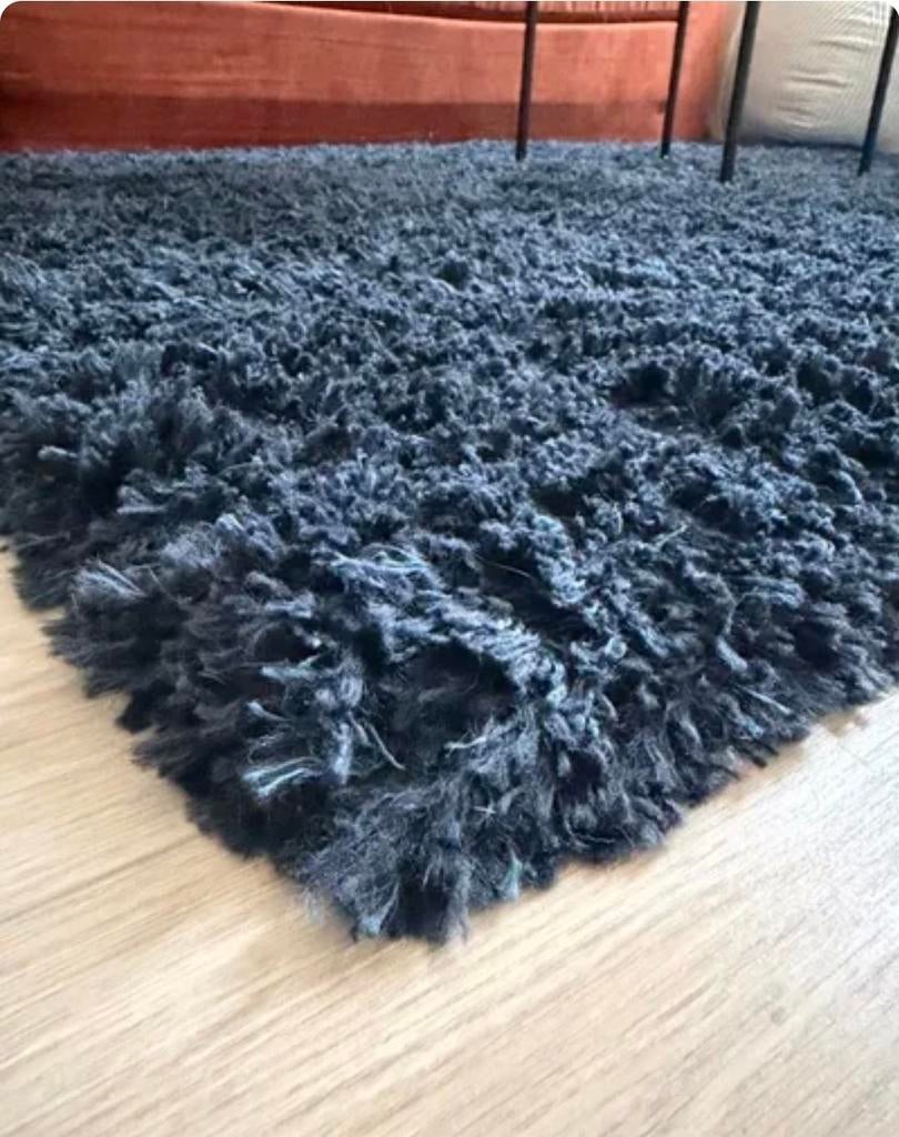 Tapis IKEA Bleu Vollerslev, Maison & Meubles, Ameublement | Tapis & Moquettes, Enlèvement, Bleu