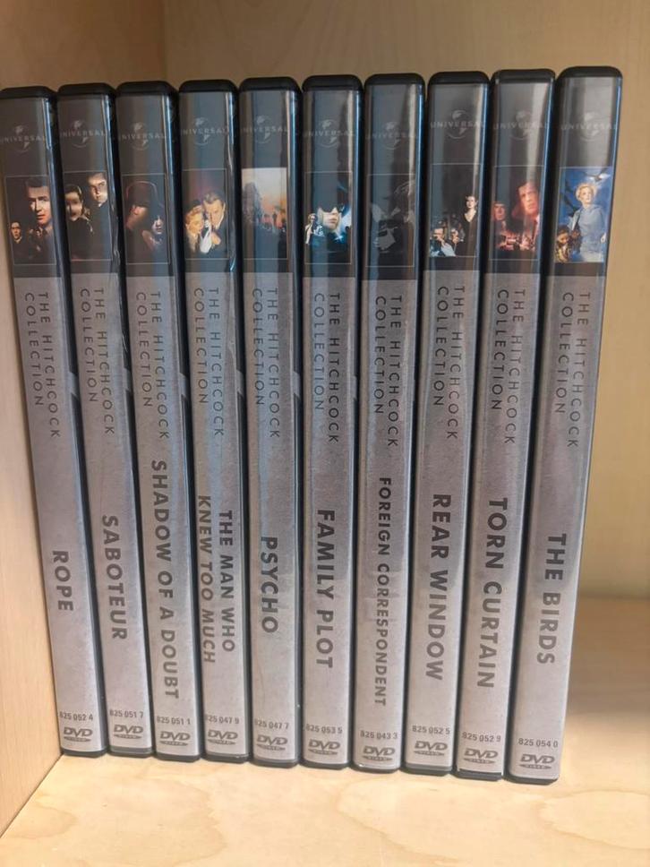 Collection DVD d'Alfred Hitchcock — Classiques, CD & DVD, DVD | Classiques, Comme neuf, Enlèvement ou Envoi