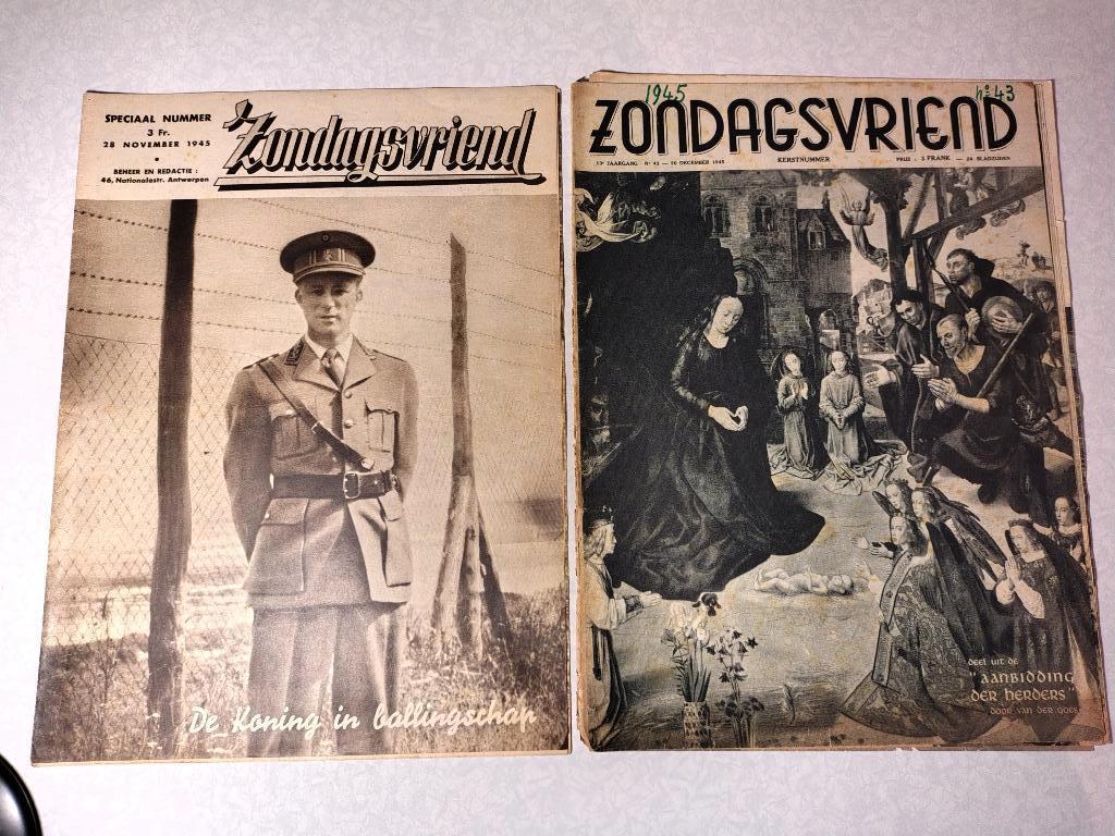 Tijdschriften "Zondagsvriend" 1945 tot 1948", Ophalen, Gelezen, Overige typen