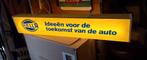 Pracht en echt lange vintage reclamelichtbak van HELLA., Ophalen, Gebruikt, Lichtbak of (neon) lamp