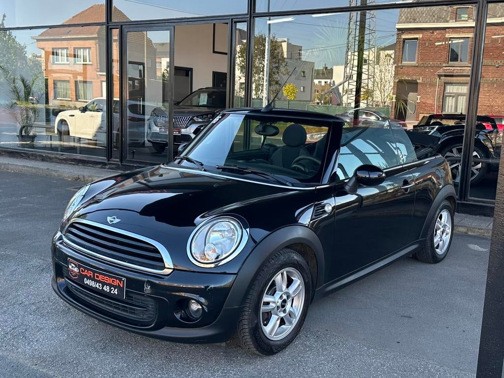 Mini one Cabriolet / 1.6i / 2013 / eu6/ 130.000km / garantie, Auto's, 4 zetels, Zwart, Bedrijf, Handgeschakeld