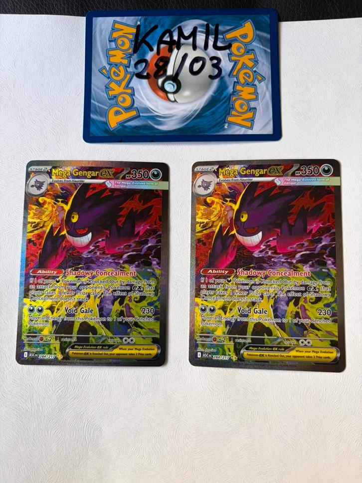 Mega gengar ex #284 ascended heroes, Hobby en Vrije tijd, Verzamelkaartspellen | Pokémon, Nieuw, Losse kaart, Ophalen
