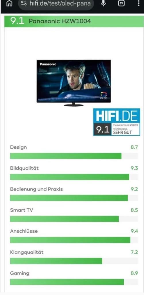 Panasonic OLED 65inch nieuwstaat, Audio, Tv en Foto, Televisies, Zo goed als nieuw, OLED, 100 cm of meer, 4k (UHD), Panasonic