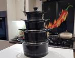 NIEUW kookpotten set 4 stuks Inductie!, Ophalen, Nieuw, Pannenset, Inductieplaat