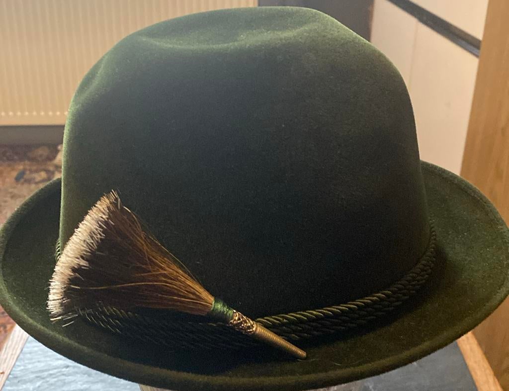 Tiroolse darthoed, Kleding | Heren, Hoeden en Petten, Nieuw, Hoed, 57 cm (M, 7⅛ inch) of minder, Ophalen of Verzenden