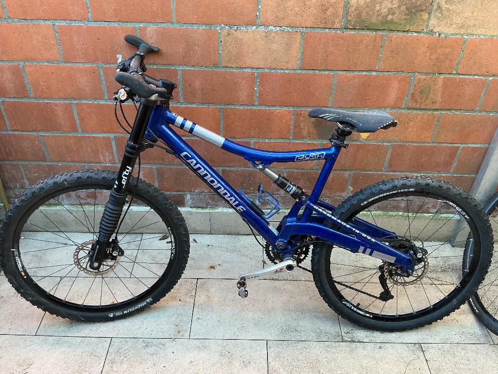 Cannondale Rush–Lefty/Fox Float–Shimano XT–Klassieke USA MTB, Ophalen