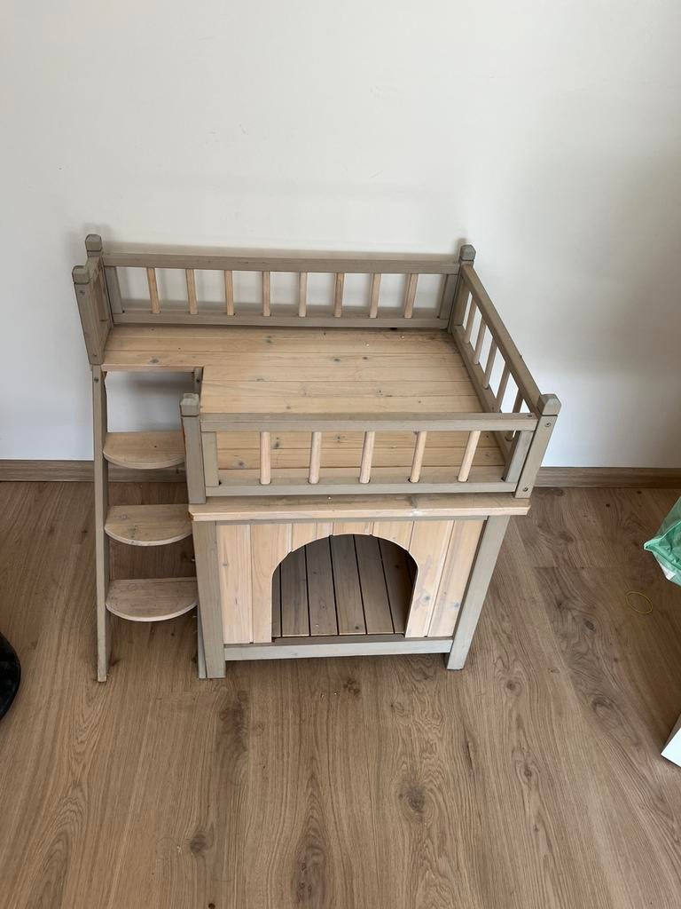 Kattenhuisje, Animaux & Accessoires, Paniers pour chats, Enlèvement, Comme neuf