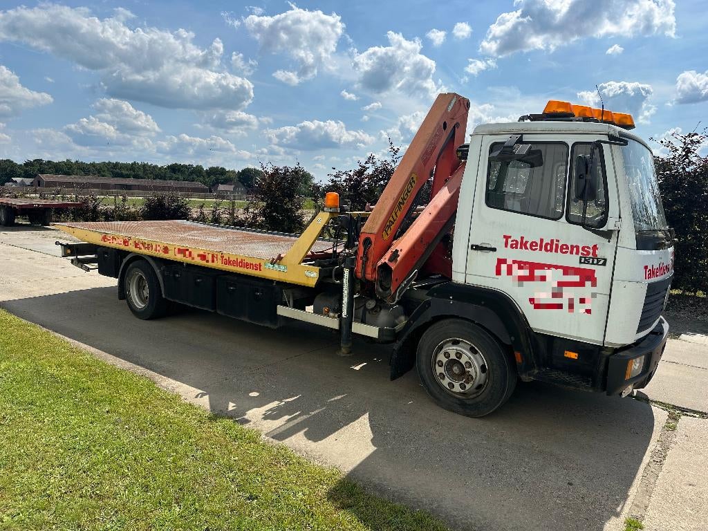 Mercedes 1317L takelwagen schuifplat Bril palfinger pk10000, Autos, Camions, Achat, 2 places, Boîte manuelle, Mercedes-Benz