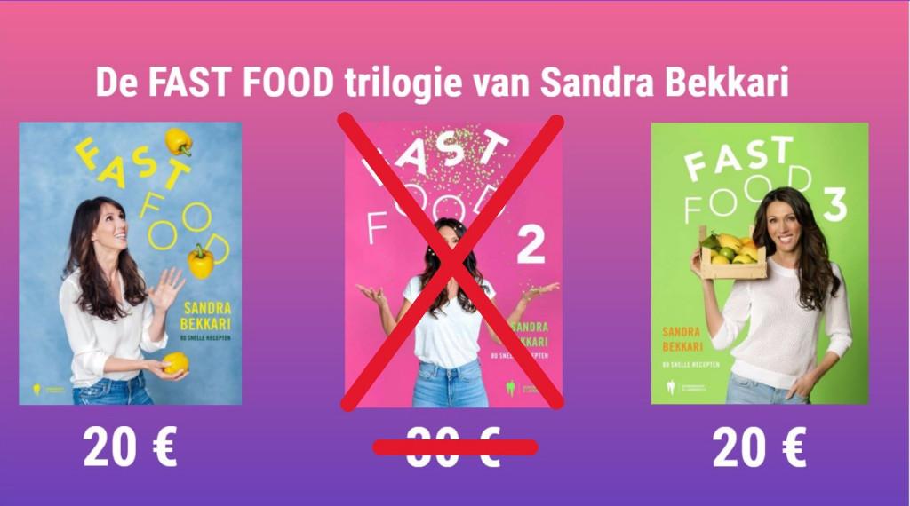 FASTFOOD 1 & 3 van Sandra Bekkari, Ophalen of Verzenden, Zo goed als nieuw, Gezond koken