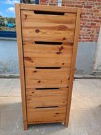 Armoire en bois avec 5 tiroirs, Maison & Meubles, Enlèvement