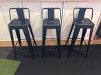 Barstoel industrieel mat zwart 3x, Enlèvement, Comme neuf