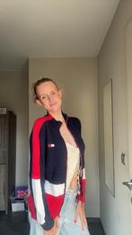 Navy, rood & wit colourblock vest van Tommy Hilfiger