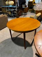 Vintage ronde uitschuifbare eettafel, Antiek en Kunst, Ophalen