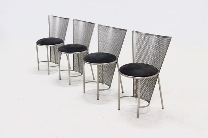 Frans van Praet Stoelen Belgo Chrom Jaren 70 80 90 Design, Antiek en Kunst, Curiosa en Brocante, Ophalen