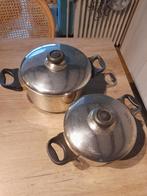 Lot de 2 casseroles 19 et 23 cm, Enlèvement, Utilisé