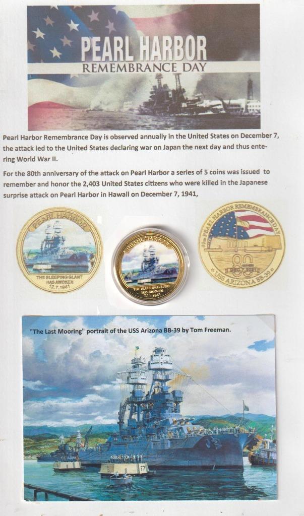 PEARL HARBOR REMEMBRANCE DAY, Verzamelen, Militaria | Tweede Wereldoorlog, Marine, Embleem of Badge, Verzenden