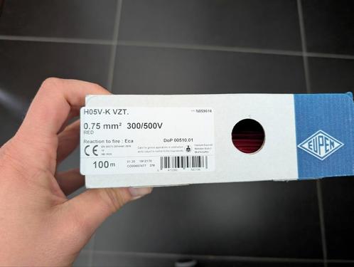H05V-K VZT draad, minstens 50m, Doe-het-zelf en Bouw, Elektriciteit en Kabels, Zo goed als nieuw, Ophalen of Verzenden
